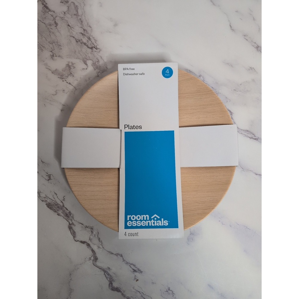 Room Essentials melamine salad plates ‎ BPA Free 8.5" /4 Pack